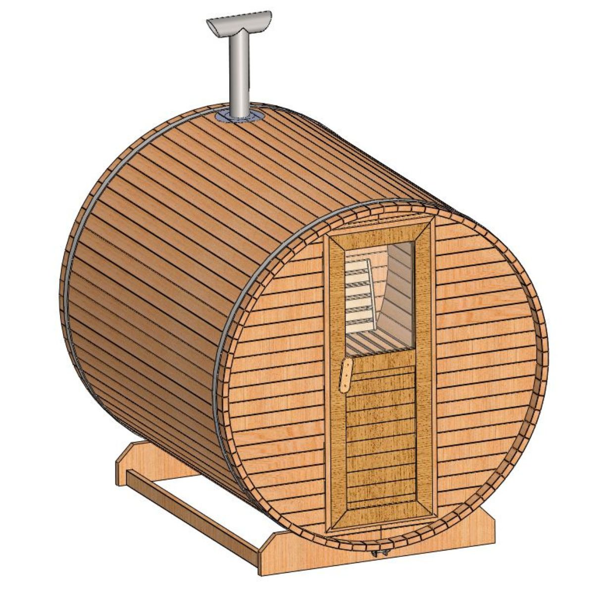 BARREL SAUNA PLAN