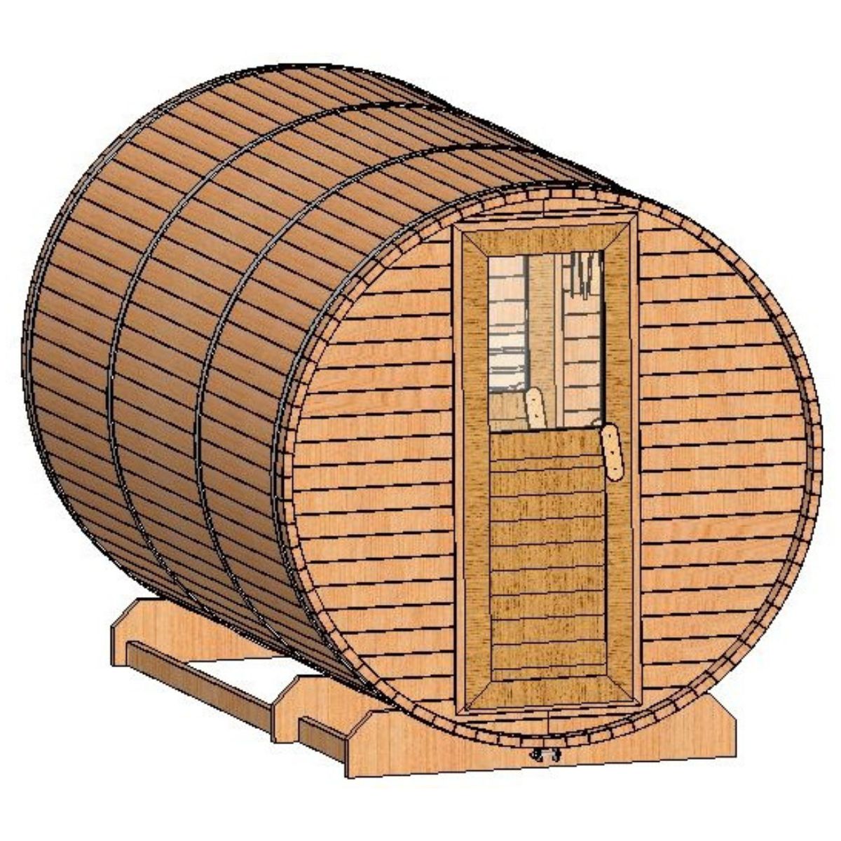BARREL SAUNA PLAN