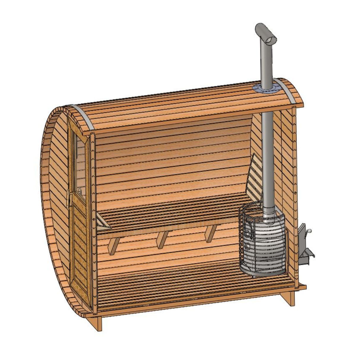 BARREL SAUNA PLAN