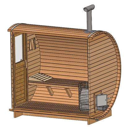 BARREL SAUNA PLAN