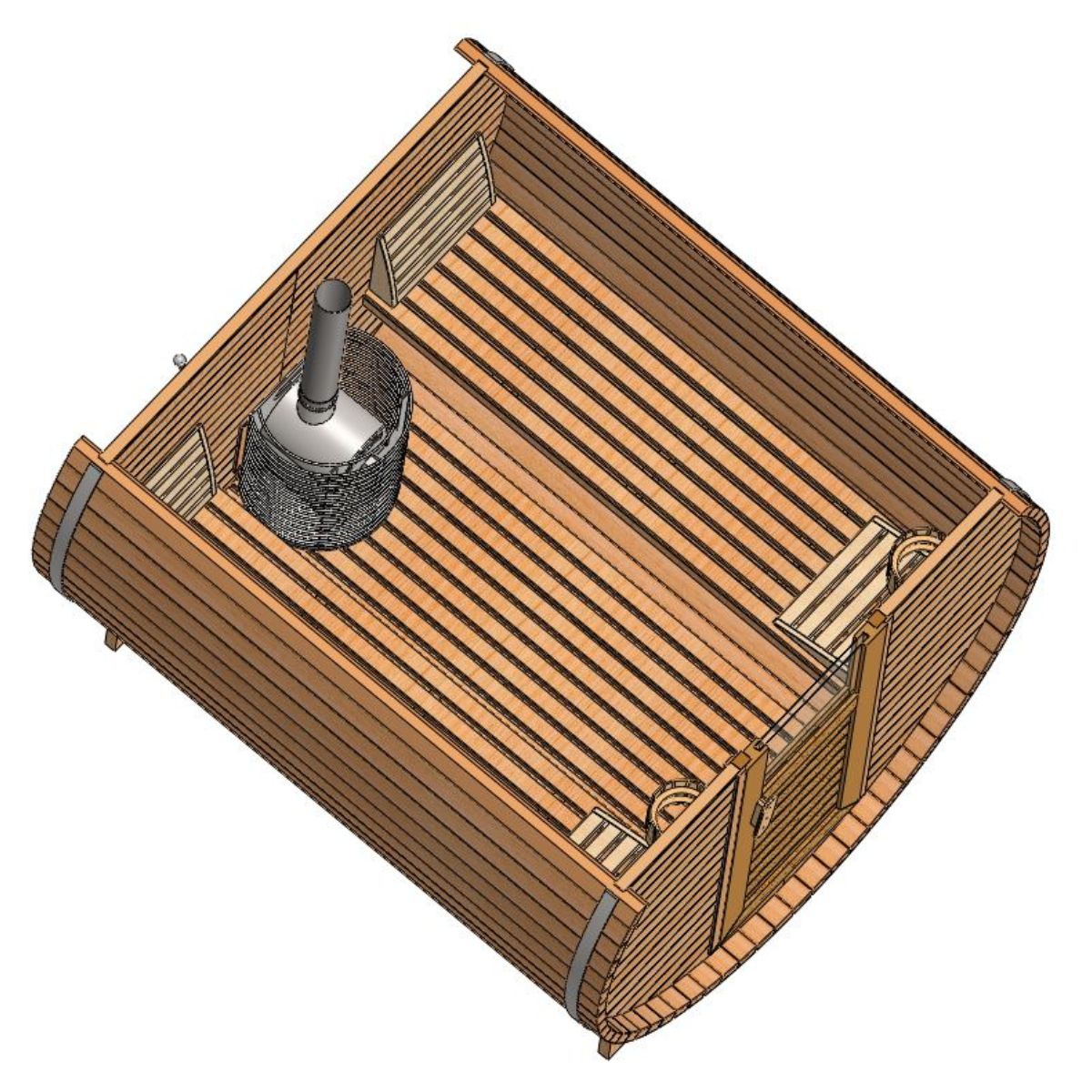 BARREL SAUNA PLAN