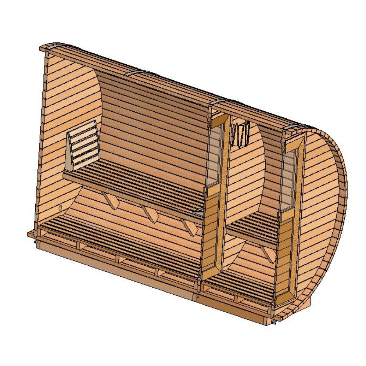 BARREL SAUNA PLAN