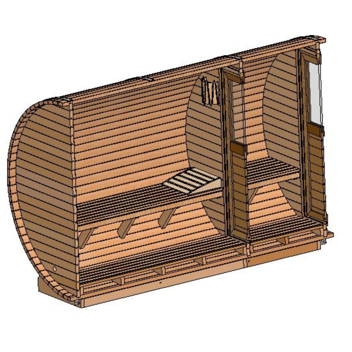 BARREL SAUNA PLAN