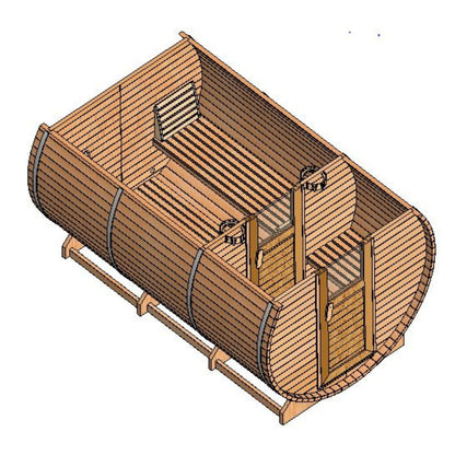 BARREL SAUNA PLAN
